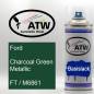 Preview: Ford, Charcoal Green Metallic, FT / M6861: 400ml Sprühdose, von ATW Autoteile West.